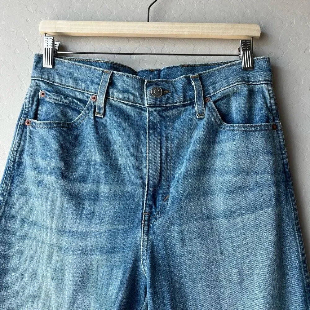 Emerson Fry Twin Doves Denim Treasure Straight Leg High Rise Blue Jeans Size 31 - Picture 3 of 13